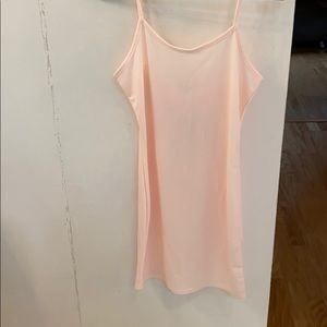 Dusty pink spaghetti strap bodycon dress